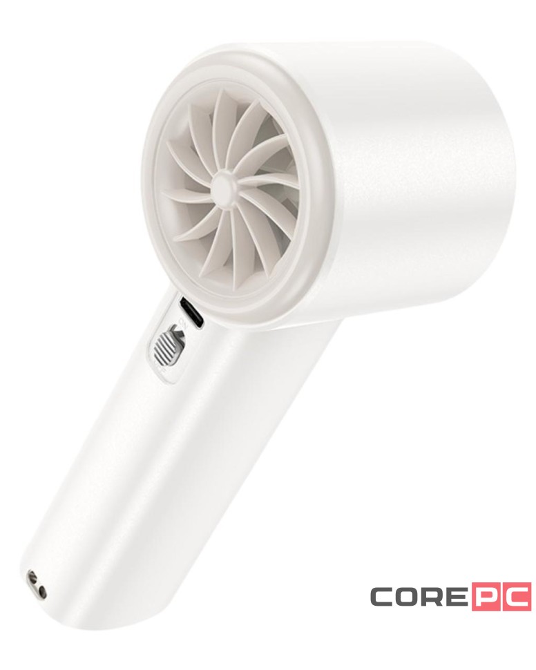 Портативный ручной мини-вентилятор Hoco HX64 белый