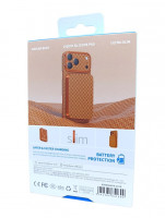 Powerbank магнитный с MagSafe Keephone Brendy 10000mAh оранжевый с узором