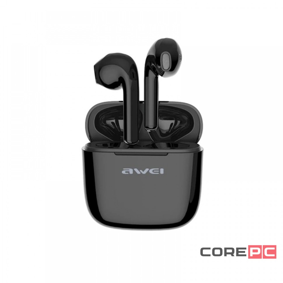 Беспроводные наушники TWS Awei T26 IPX4/BT5.0/35mAh/3.5ч черные