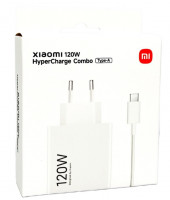 Сетевое зарядное устройство Xiaomi MI 1USB 120W MDY-14-EE с кабелем Type-C белое
