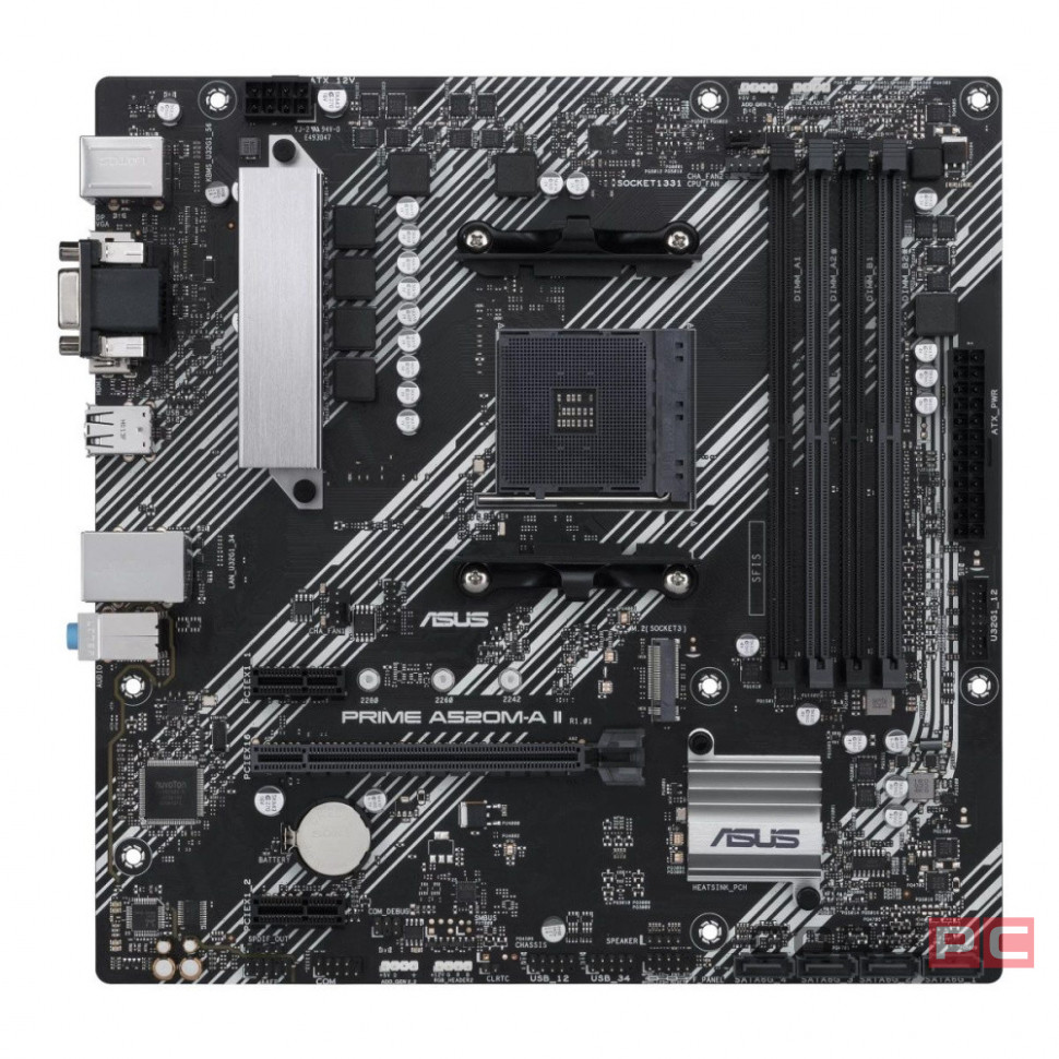 Материнская плата ASUS PRIME A520M-A II/CSM (90MB17H0-M0EAYC)