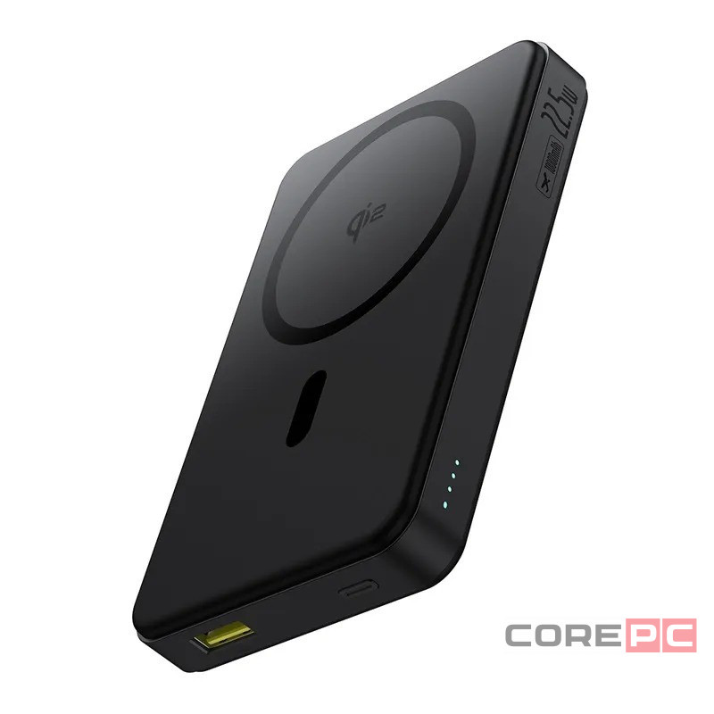 Powerbank с беспроводной зарядкой Baseus Airpow II Qi2 10000mAh 22.5W P10080000123-00 черный