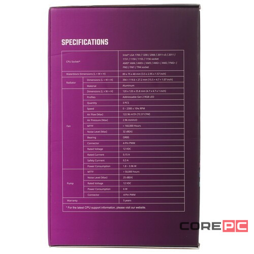 Система жидкостного охлаждения для процессора CoolerMaster MasterLiquid PL360 Flux MLY-D36M-A23PZ-R1