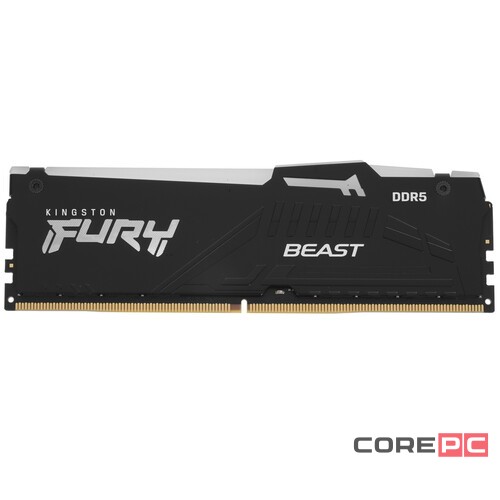 Оперативная память 8 Gb 5200 MHz Kingston FURY Beast RGB Black (KF552C40BBA-8)