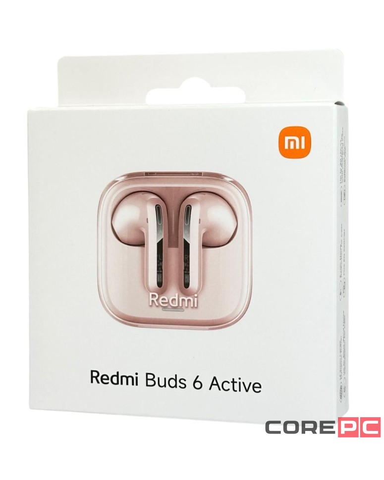 Наушники беспроводные Xiaomi Redmi Buds 6 Active (EU) розовые