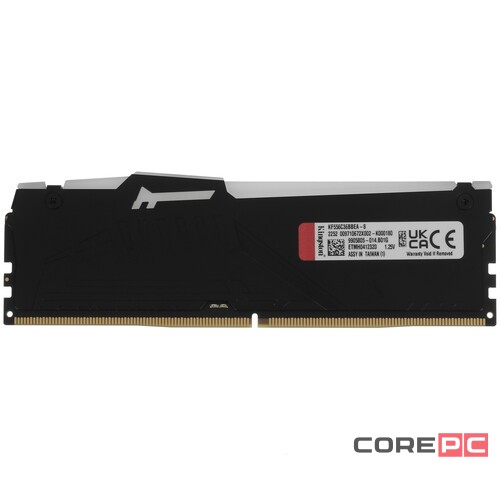 Оперативная память 8 Gb 5600 MHz Kingston FURY Beast RGB EXPO Black (KF556C36BBEA-8)