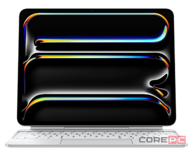 Клавиатура Apple Magic Keyboard with Trackpad для iPad Pro 13 (2024) русская (нейлон с подставкой) (белый) (MWR43)