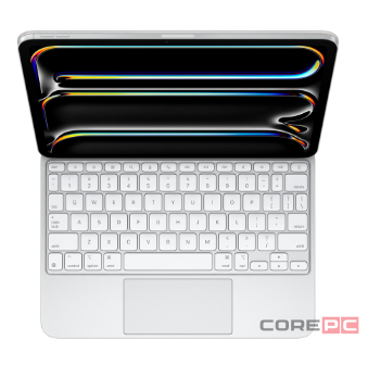 Клавиатура Apple Magic Keyboard with Trackpad для iPad Pro 13 (2024) русская (нейлон с подставкой) (белый) (MWR43)