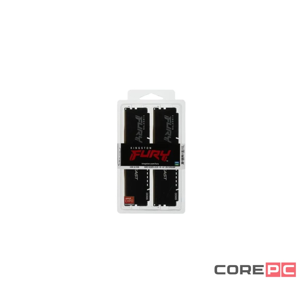 Оперативная память 32 Gb 5200 MHz Kingston FURY Beast EXPO Black (KF552C36BBEK2-32)