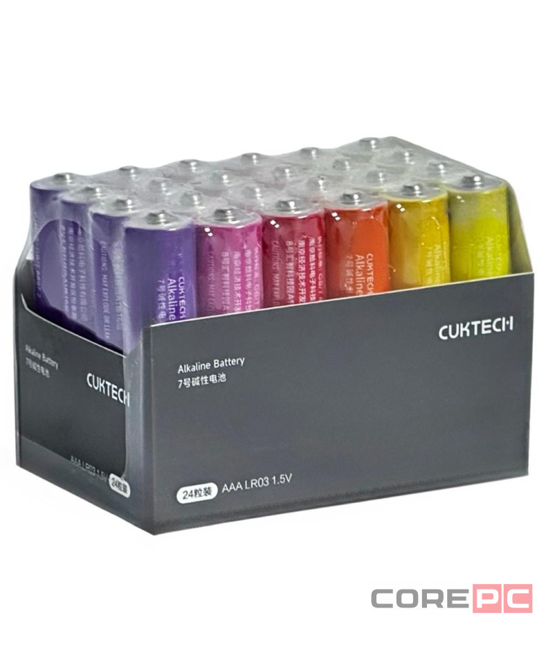 Батарейки CUKTECH AAA 24 шт цветные