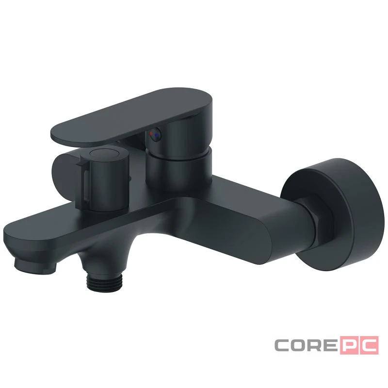 Смеситель для ванны Haiba HB60590-7, рычажное управление, цвет черный