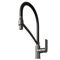 Смеситель для кухни MIXLINE МЛ33-108Г, рычажное управление, цвет графит