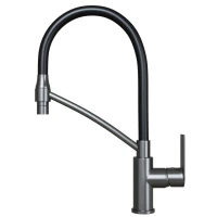 Смеситель для кухни MIXLINE МЛ33-108Г, рычажное управление, цвет графит