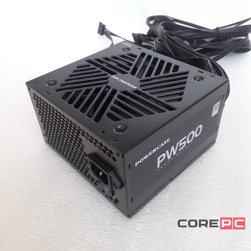 Блок питания Powercase 500W PW500 Black (PS-500W-DC)