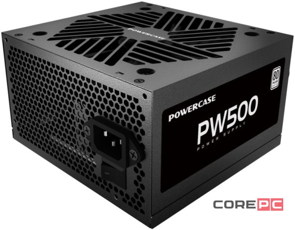 Блок питания Powercase 500W PW500 Black (PS-500W-DC)