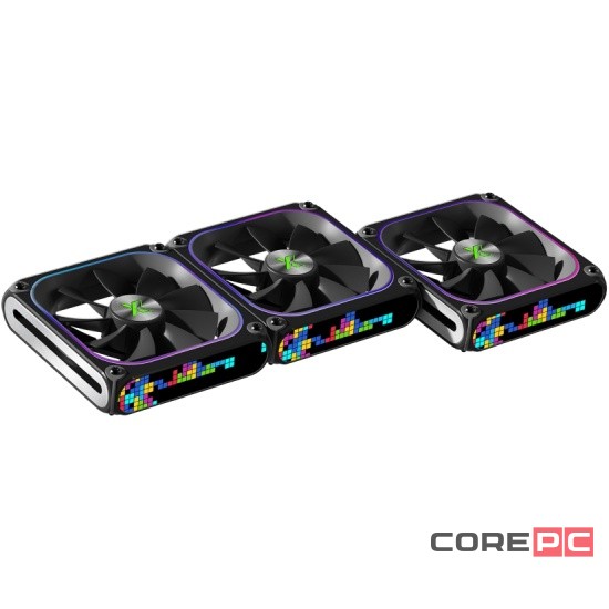 Комплект вентиляторов для корпуса XASTRA FZ120B ARGB Black (FZ120-3BA-CXX-GL)