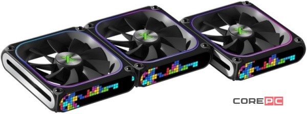 Комплект вентиляторов для корпуса XASTRA FZ120B ARGB Black (FZ120-3BA-CXX-GL)