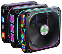 Комплект вентиляторов для корпуса XASTRA FZ120B ARGB Black (FZ120-3BA-CXX-GL)