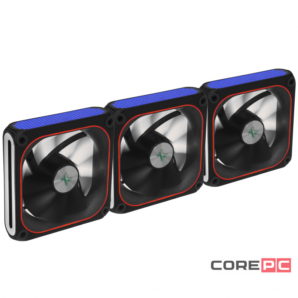Комплект вентиляторов для корпуса XASTRA FZ120B ARGB Black (FZ120-3BA-CXX-GL)