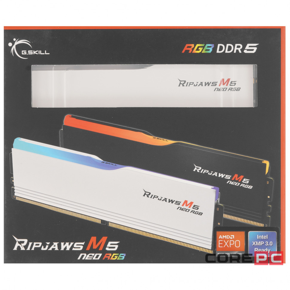 Оперативная память 64 Gb 6000 MHz G.Skill RIPJAWS M5 NEO RGB White (F5-6000J3636F32GX2-RM5NRW)