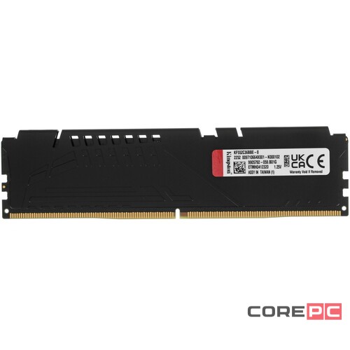 Оперативная память 8 Gb 5200 MHz Kingston FURY Beast EXPO Black (KF552C36BBE-8)