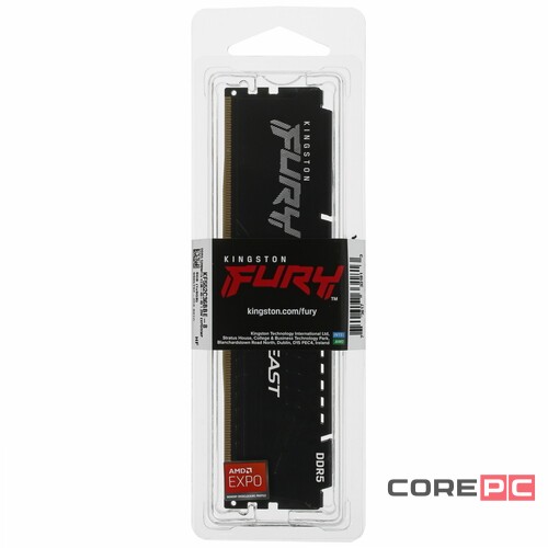 Оперативная память 8 Gb 5200 MHz Kingston FURY Beast EXPO Black (KF552C36BBE-8)