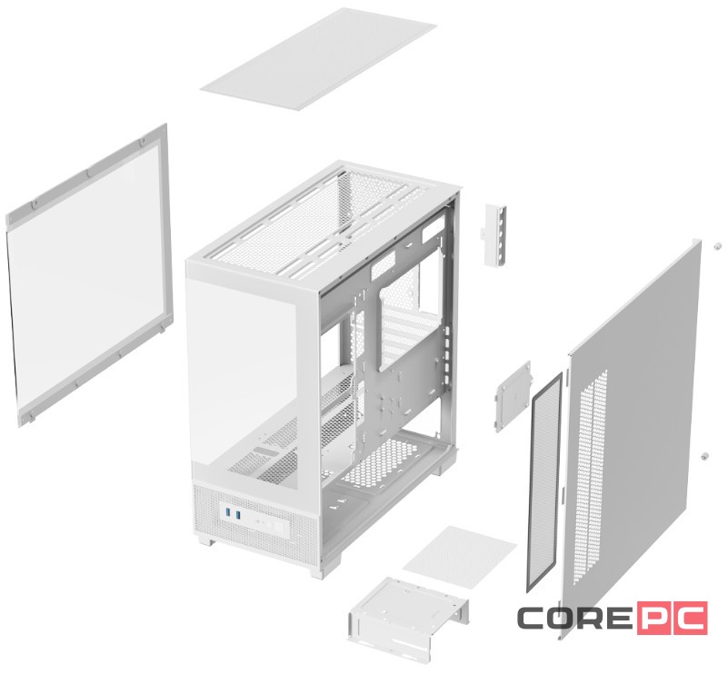 Компьютерный корпус XASTRA Q500M-0F White (Q500M-0F-WH)