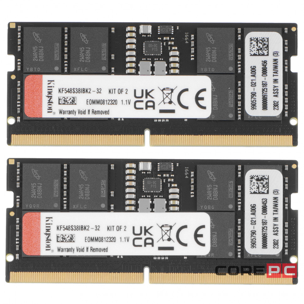 Оперативная память 32 Gb 4800 MHz Kingston FURY Impact (KF548S38IBK2-32)