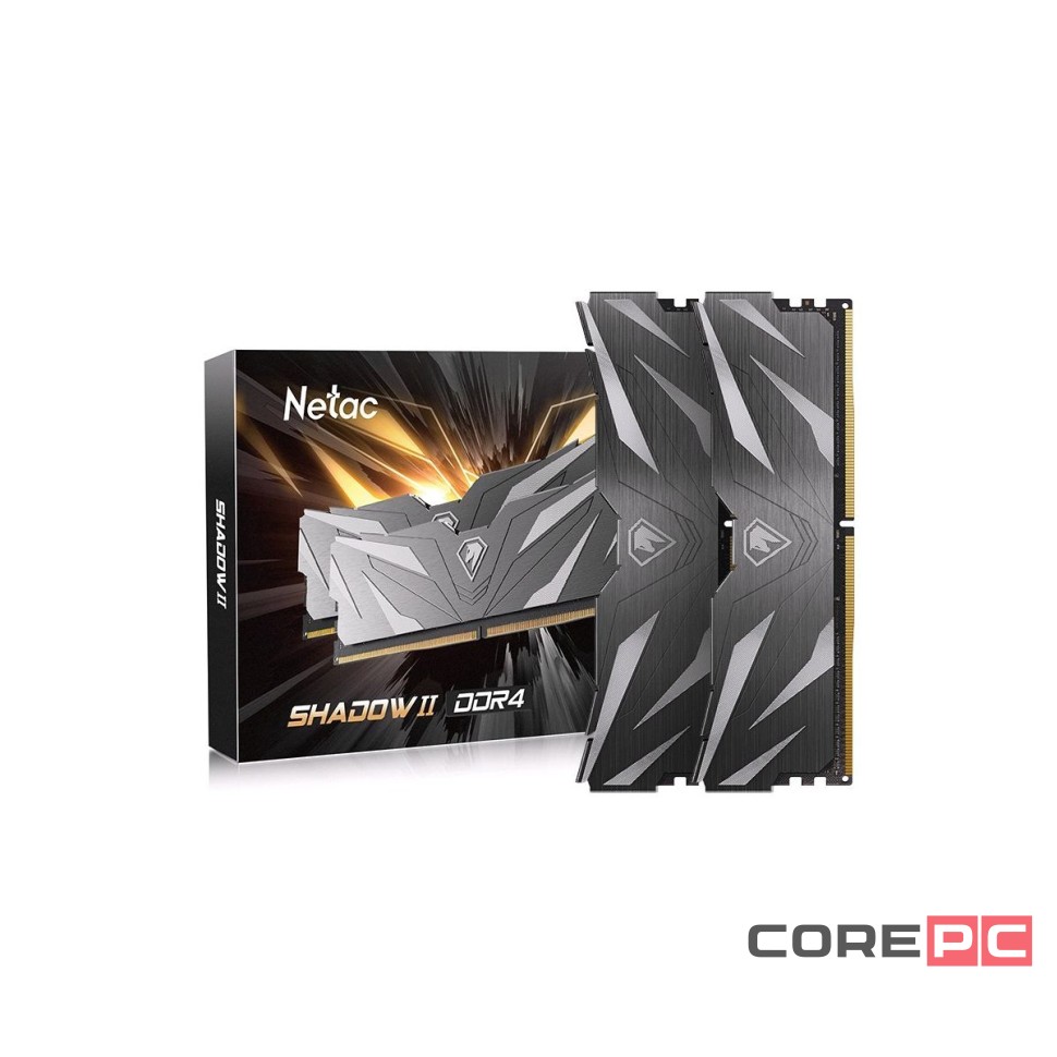 Оперативная память 32 Gb 3200 MHz NETAC SHADOW II Black (NTSWD4P32DP-32K)