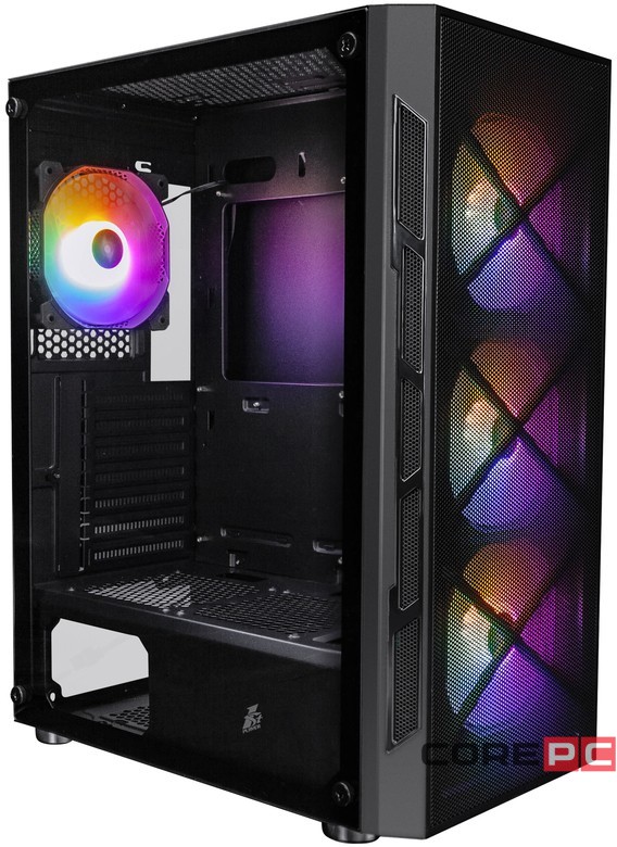 Компьютерный корпус 1STPLAYER FIREBASE XP LED Black (XP-BK-4F1)