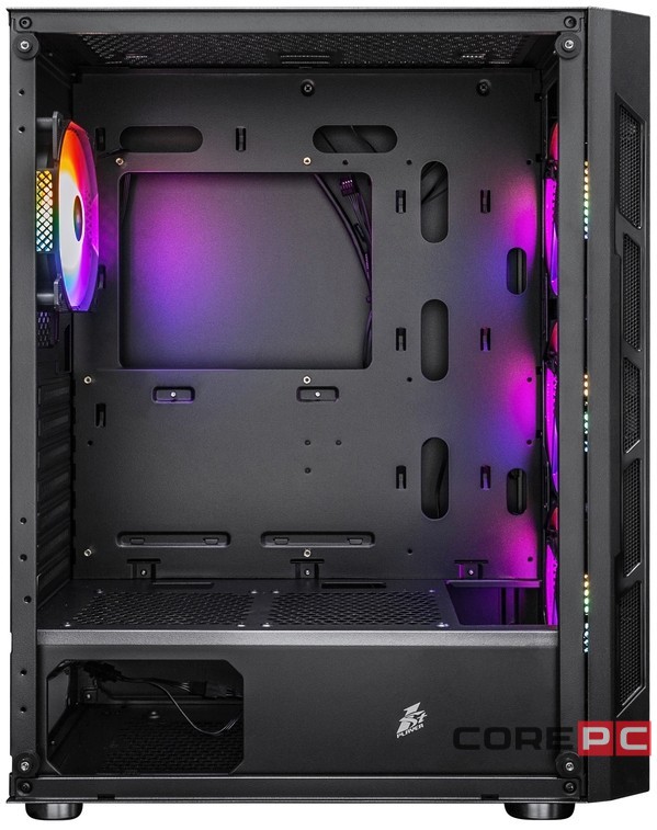 Компьютерный корпус 1STPLAYER FIREBASE XP LED Black (XP-BK-4F1)