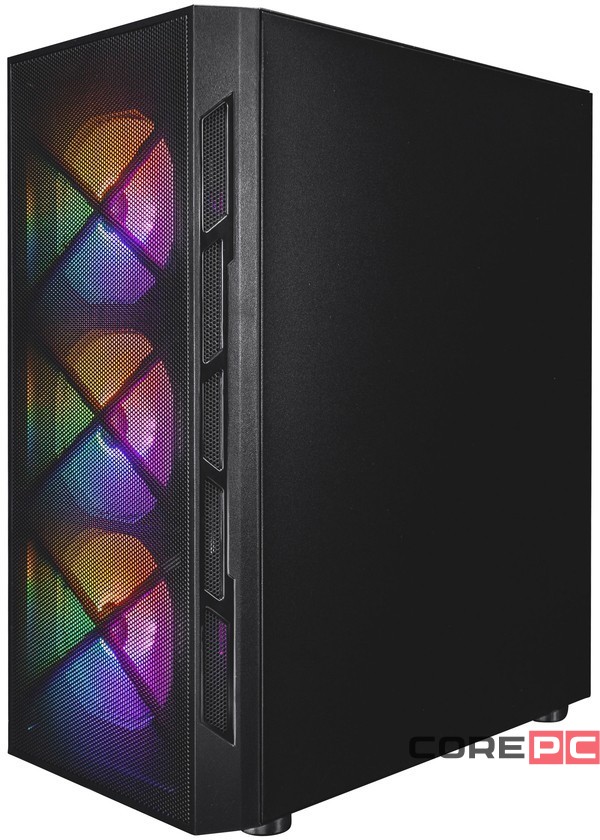 Компьютерный корпус 1STPLAYER FIREBASE XP LED Black (XP-BK-4F1)