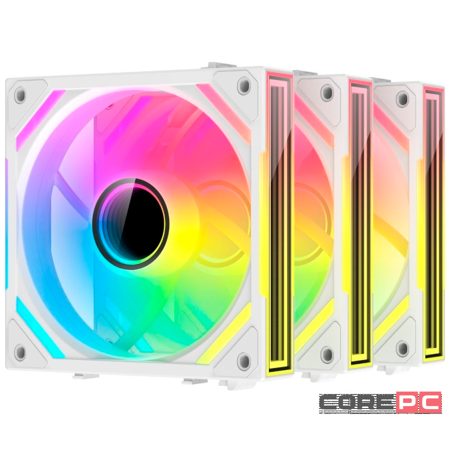 Комплект вентиляторов для корпуса XASTRA FS120W ARGB White (FS120-3WA-SXX-GL)