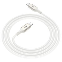 Кабель Hoco X66 Howdy (Type-C) на (Lightning) 100см силиконовый (белый)