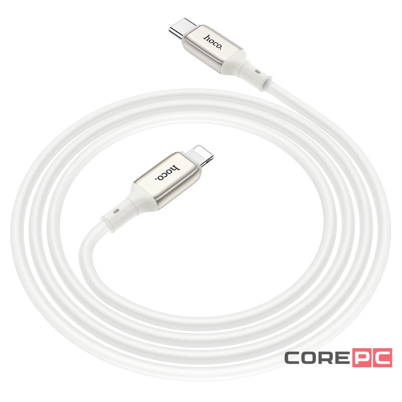 Кабель Hoco X66 Howdy (Type-C) на (Lightning) 100см силиконовый (белый)