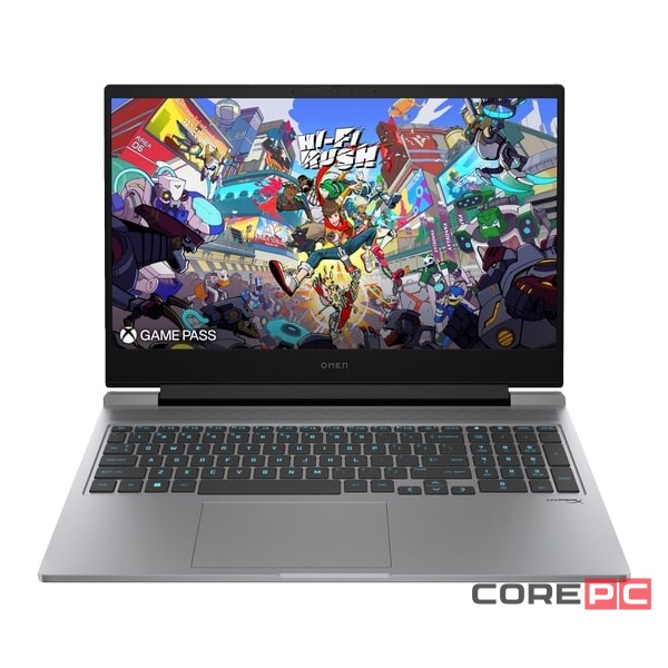Ноутбук HP Omen 16 16-ae0457nr (i7-14650HX/16GB/512GB SSD/16.1"/1920x1080/144Hz/NVIDIA RTX 4050/Windows 11 Home) Серый