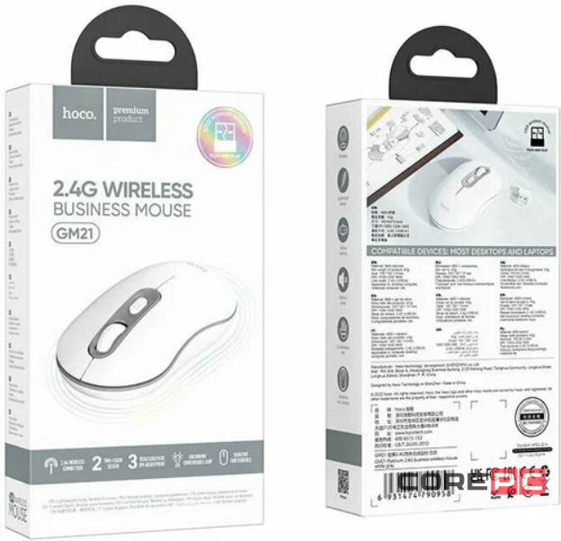 Мышь беспроводная Hoco GM21 белая