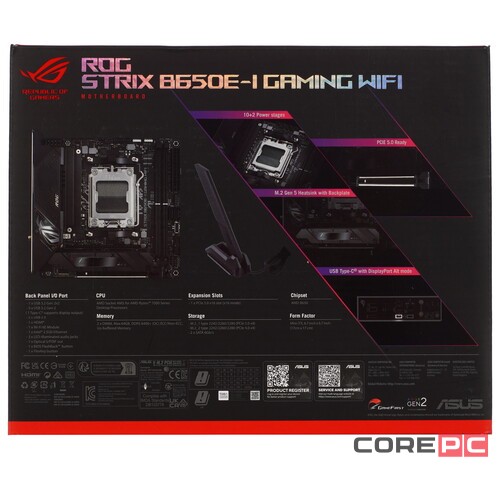 Материнская плата ASUS ROG STRIX B650E-I GAMING WIFI 90MB1BI0-M0EAY0