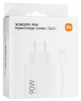 Сетевое зарядное устройство Xiaomi MI 1USB/2C 90W (MDY-19-EK) с кабелем Type-C белое