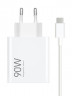 Сетевое зарядное устройство Xiaomi MI 1USB/2C 90W (MDY-19-EK) с кабелем Type-C белое