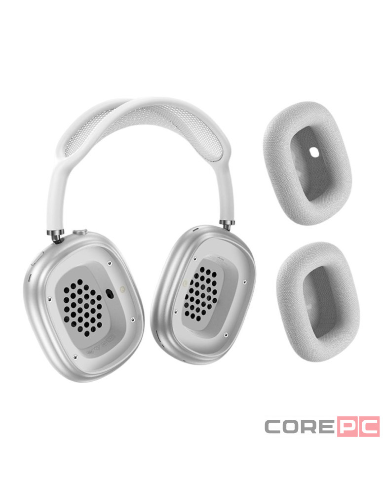 Стереонаушники Bluetooth полноразмерные Hoco W58 BT5.4/ANC/500mAh серебристые