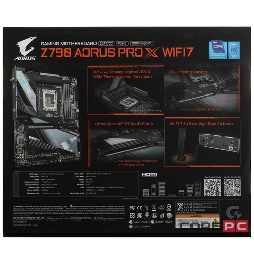 Материнская плата Gigabyte Z790 AORUS PRO X WIFI7