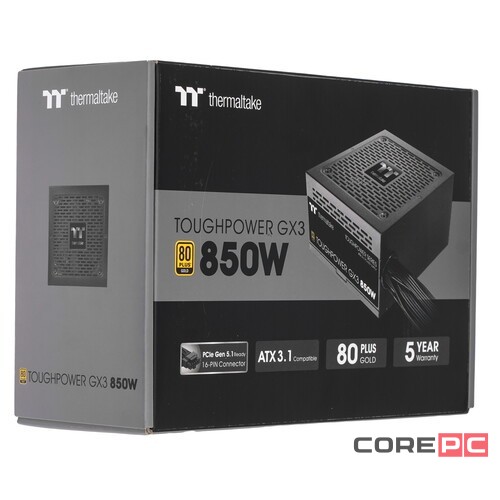 Блок питания Thermaltake 850W PS-TPD-0850NNFAGE-C 16 Pin (PCIe 5.0 Connector Cable Details)