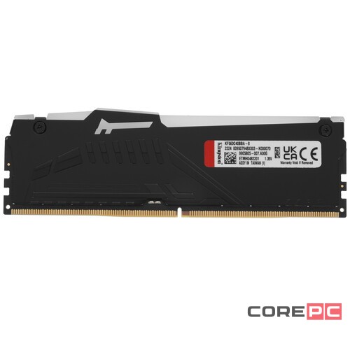 Оперативная память 8 Gb 6000 MHz Kingston FURY Beast RGB Black (KF560C40BBA-8)