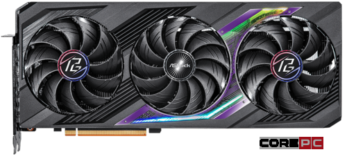 Видеокарта ASRock (RX7800XT PG 16GO) Radeon RX 7800 XT 16GB Phantom Gaming OC
