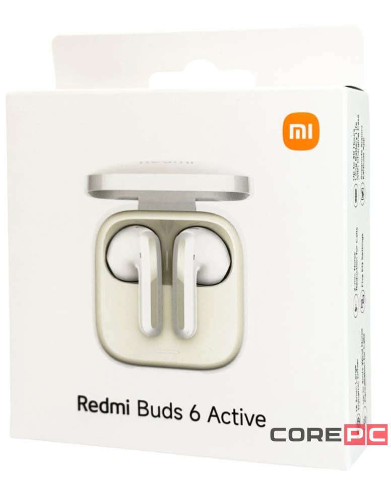 Наушники беспроводные Xiaomi Redmi Buds 6 Active (EU) белые