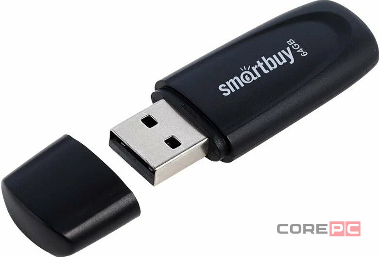 3.0/3.1 USB флеш накопитель Smartbuy 064GB Scout Black (SB064GB3SCK)
