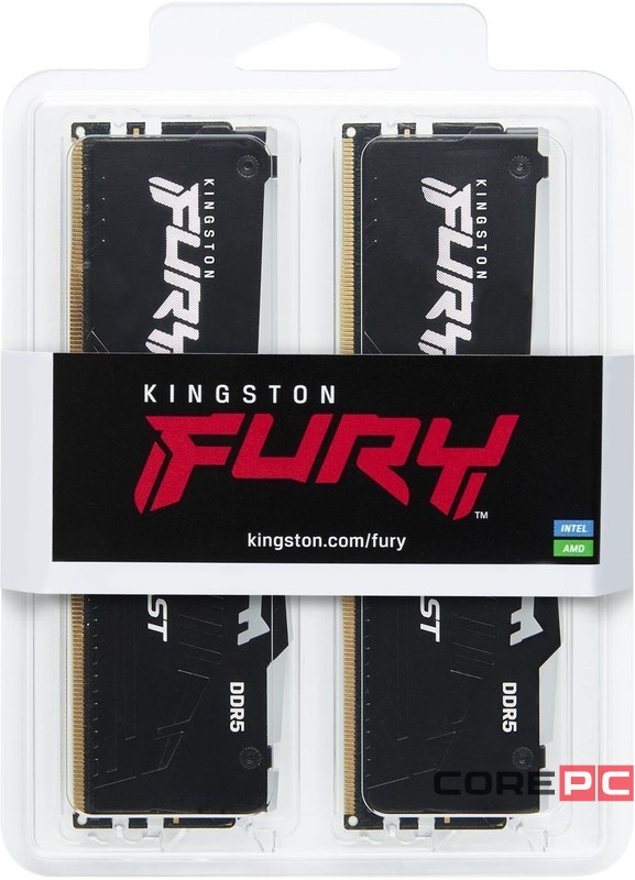 Оперативная память 32 Gb 5200 MHz Kingston FURY Beast RGB EXPO Black (KF552C36BBEAK2-32)