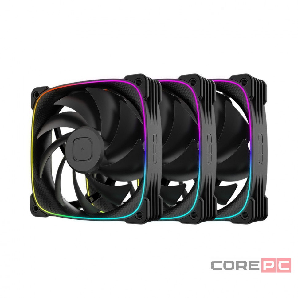 Комплект вентиляторов для корпуса Geometric Future Squama 3003B-12 ARGB Black (1F3003B312000)