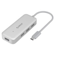USB-С хаб Orico TC4U-SV 4xUSB3.0 серый